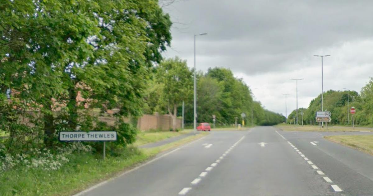 One taken to hospital after A177 Thorpe Thewles crash