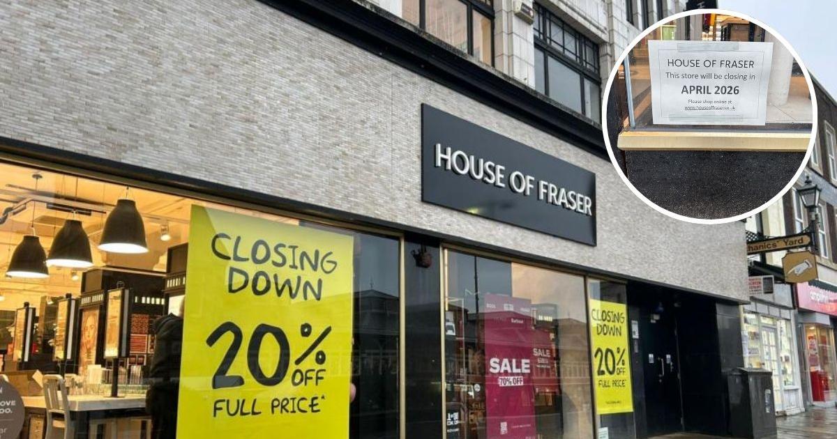Darlington House of Fraser store to close in April