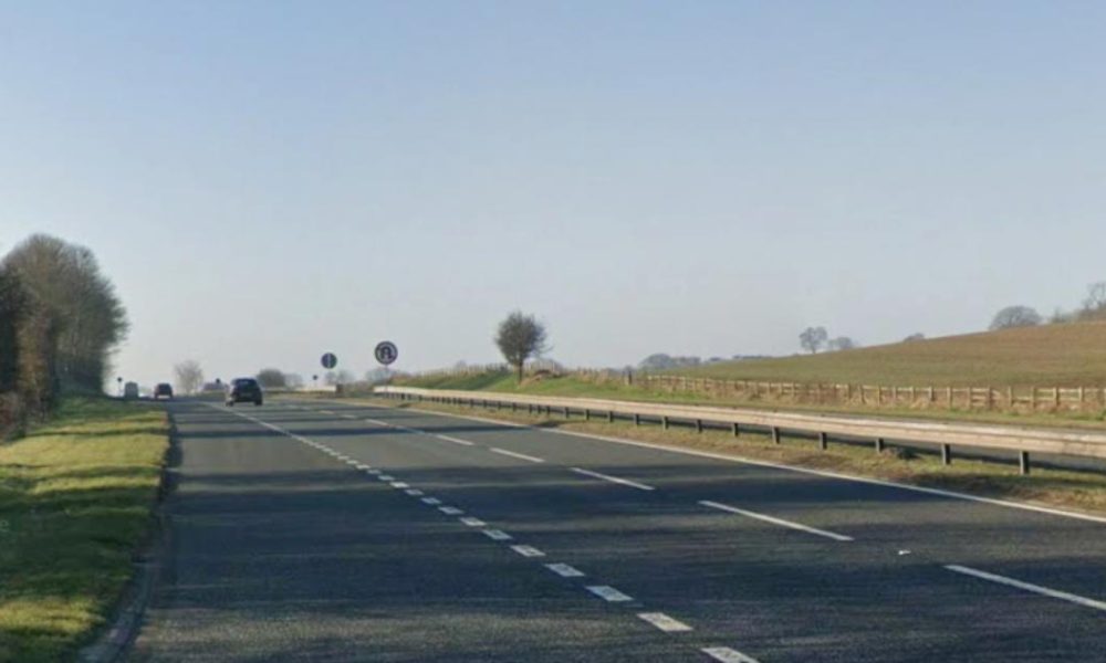 Cab of fertiliser wagon bursts into flames on A19 near Osmotherley
