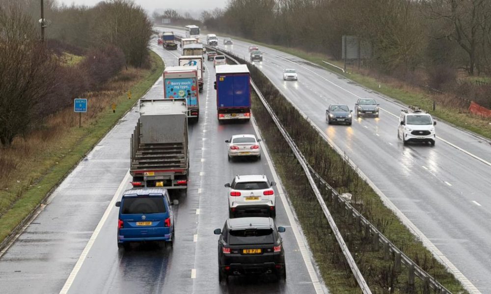 One taken to hospital after A1(M) crash near Darlington