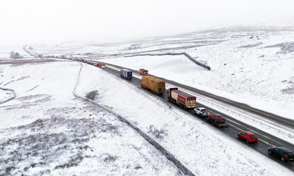A66 to be closed from Bowes to Brough as snow expected