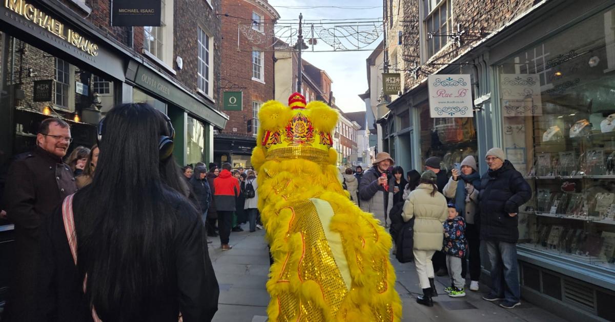 Video - Chinese New Year celebration outside York Minster