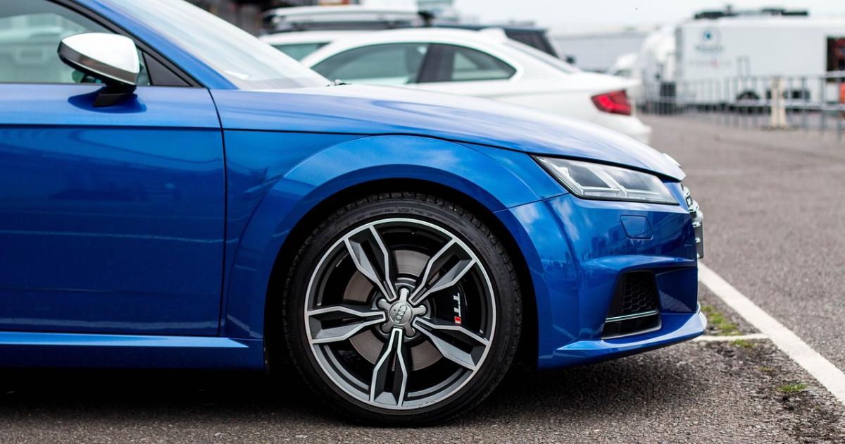 Audi TT is destroyed by fire in Love Lane in Whitby