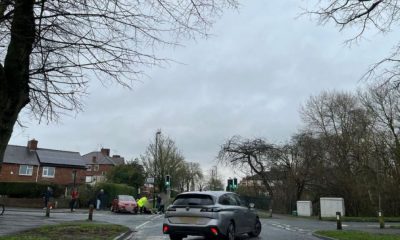 Polo driver taken to hospital after two-car crash in York.