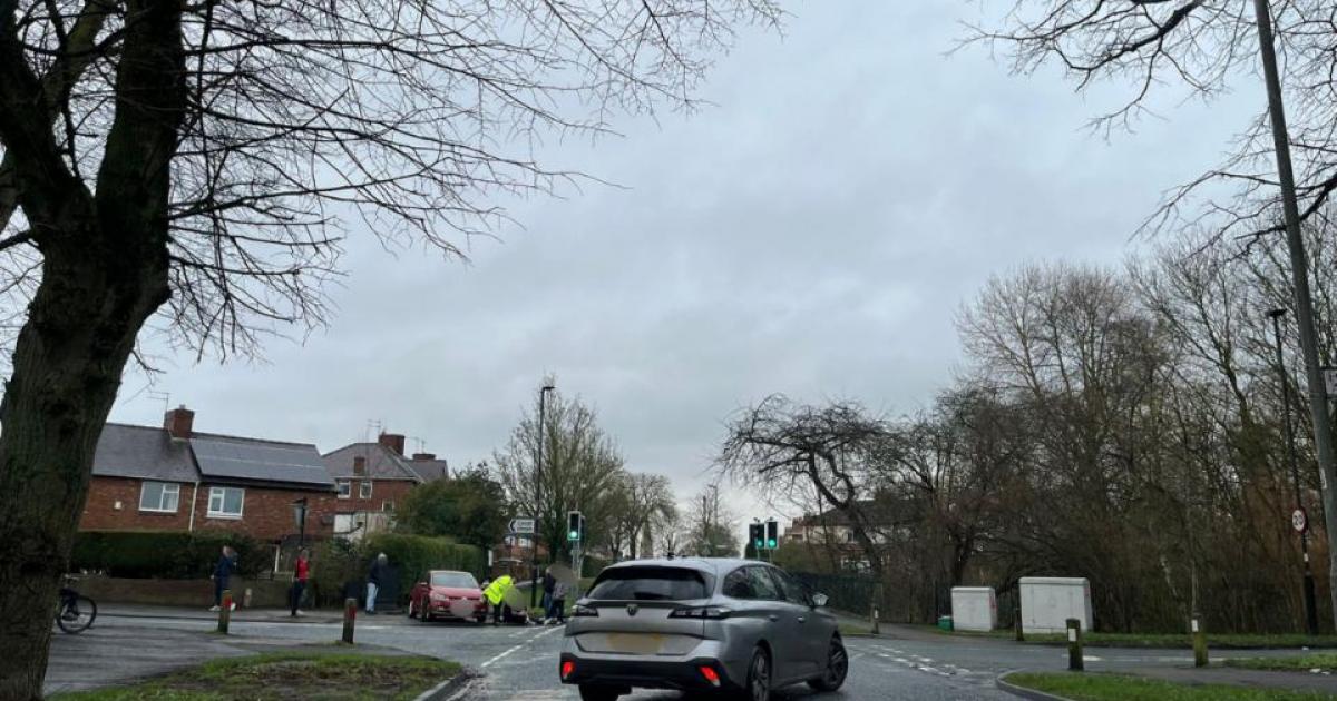 Polo driver taken to hospital after two-car crash in York.