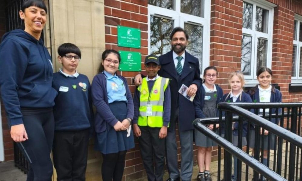 Highfield Primary shows 'hope for future' with green flag