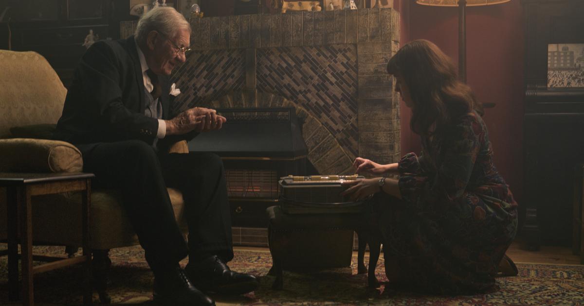 Sir Ian McKellen challenge in LS Lowry: The Unheard Tapes.