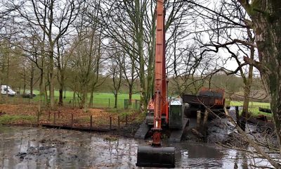 Water features in Moss Bank Park are being cleaned up