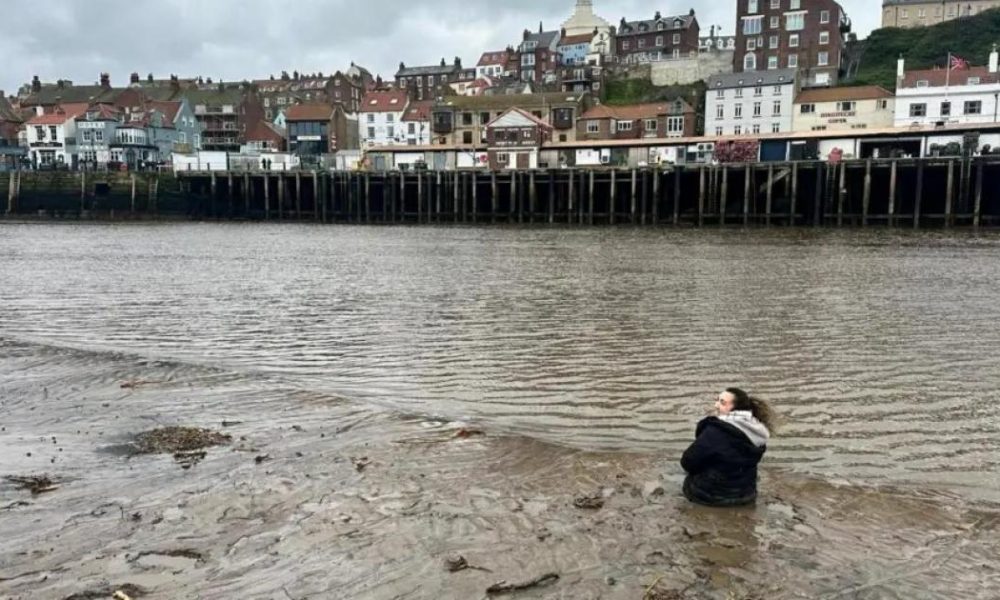 Holidaymaker rescued in mud incident on Whitby beach
