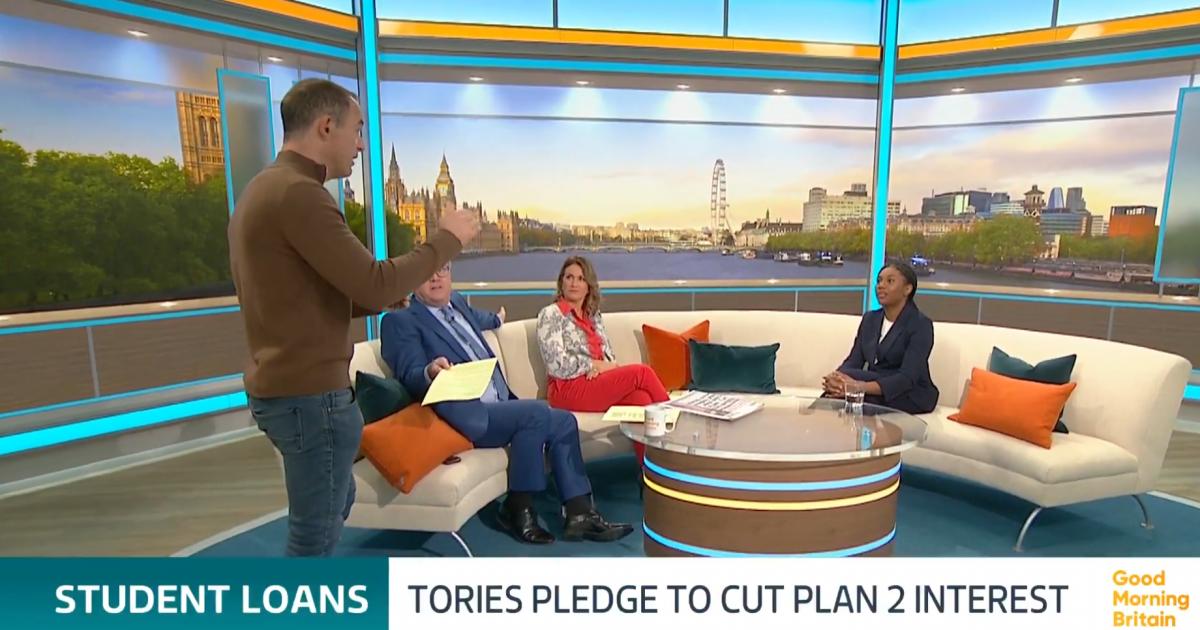ITV GMB Martin Lewis clashes with Kemi Badenoch over student loans