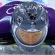 Vladyslav Heraskevych wears helmet with images of those killed in Ukraine war while training for skeleton in Cortina, Italy at Winter Olympics