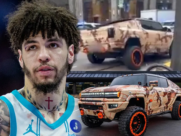 lamelo ball truck getty dreamworks motorsports tiktok 1