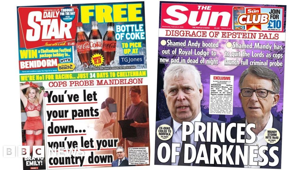 'Cops probe Mandelson' and 'Princes of Darkness'