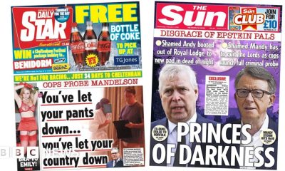 'Cops probe Mandelson' and 'Princes of Darkness'