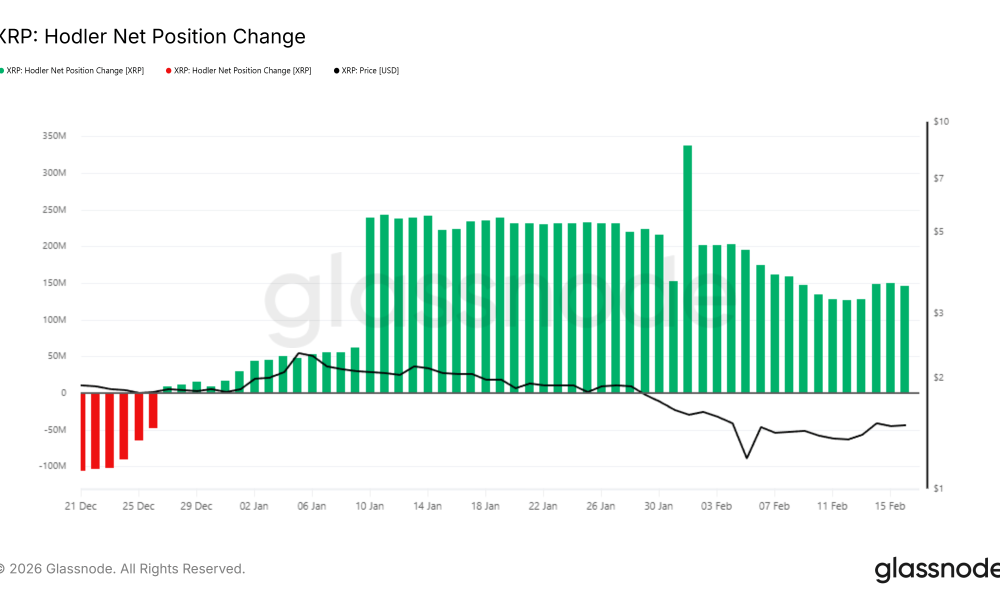 XRP HODLer Net Position Change.