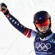 Mikaela Shiffrin celebrates winning gold at Milan-cortina Olympics 2026
