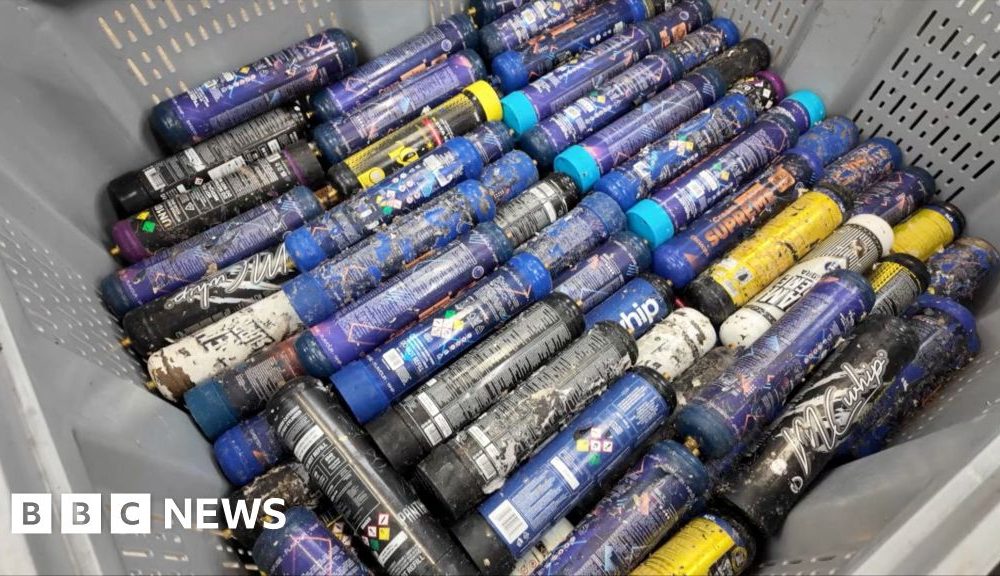 Laughing gas canisters are causing explosions in waste facilities, firms say