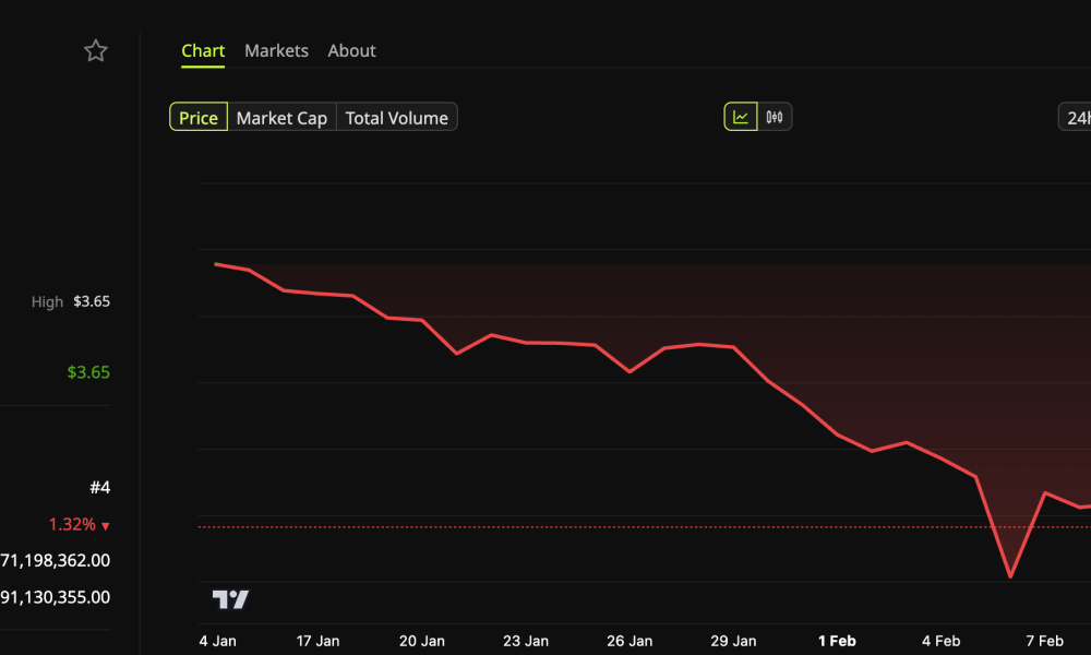 XRP Price Performance