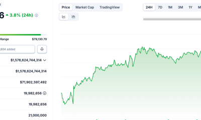 Asia Stocks, Gold Rebound; Bitcoin's Weekly Loss Doubles Gold's