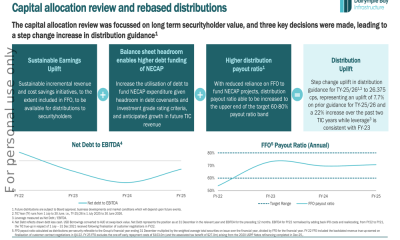 Dalrymple Bay FY25 slides: distributions jump 12%, refinancing saves $75m