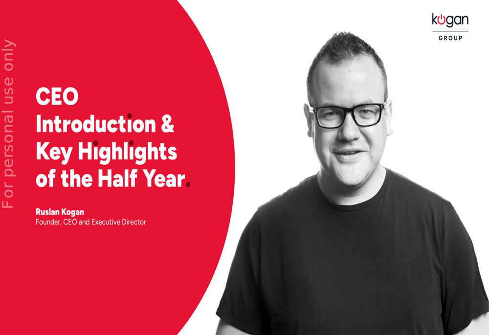 Kogan 1H FY26 slides: core business surges as NZ reset continues