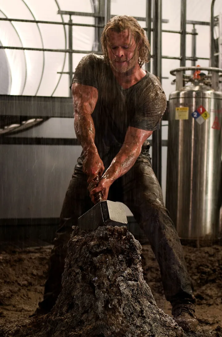 Chris Hemsworth during an early appearance as Thor