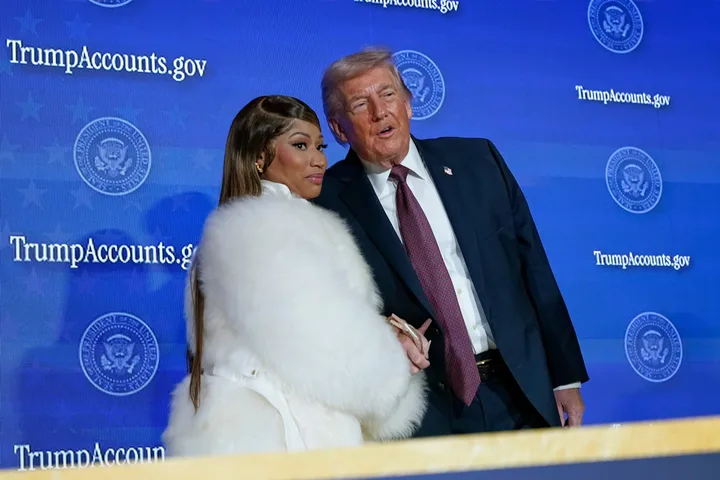 Nicki Minaj and Donald Trump in Washington D.C. last week