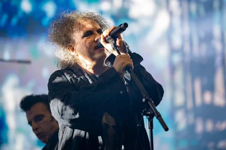 Robert Smith of The Cure on stage in 2023
