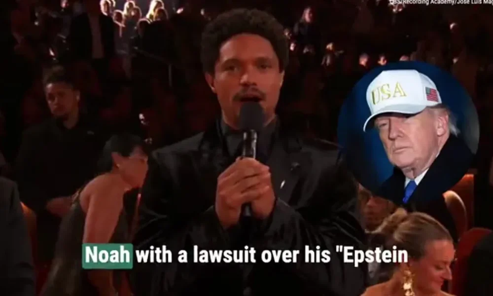 Donald Trump threatens Trevor Noah with lawsuit over Grammys 'Epstein Island' joke