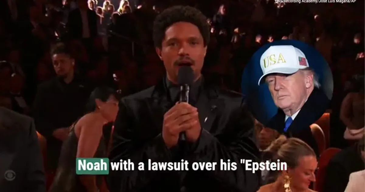 Donald Trump threatens Trevor Noah with lawsuit over Grammys 'Epstein Island' joke