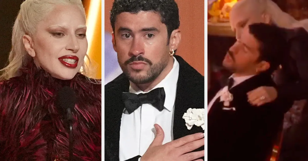 Lady Gaga Scares Bad Bunny At The Grammys In Hilarious Viral Clip