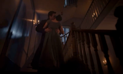 Benedict and Sophie's most romantic moment played out in a cliffhanger scene that took place on a staircase