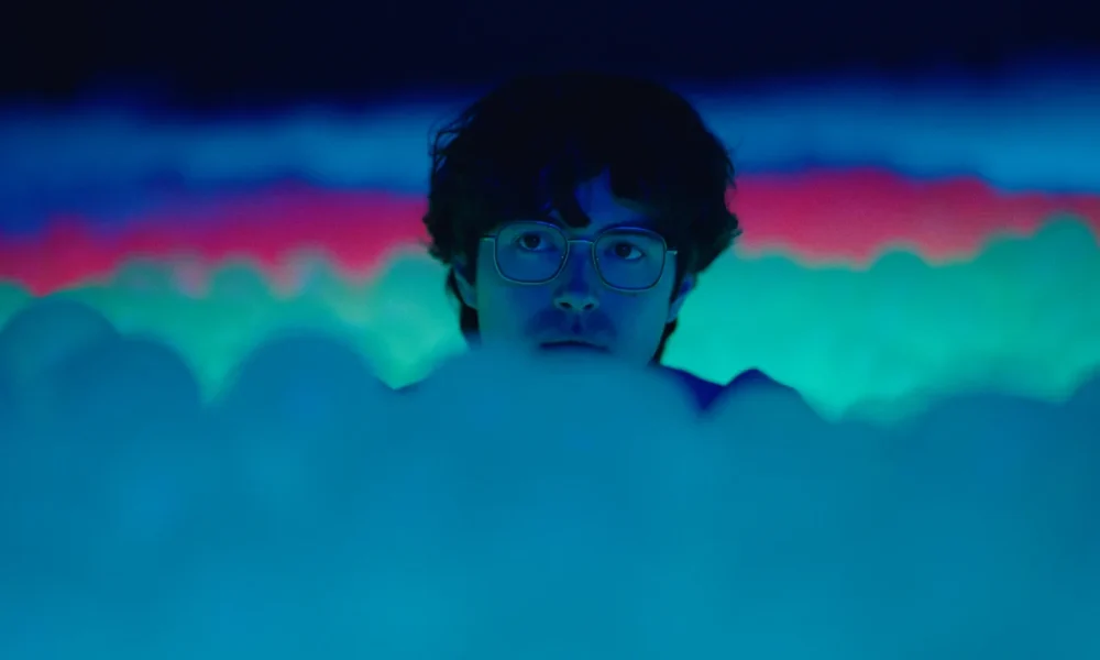 James Sweeney as Dennis in Twinless, which he also directed and wrote