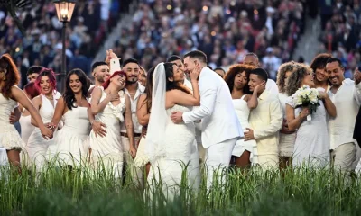 A wedding took place during Bad Bunny's Super Bowl Halftime Show