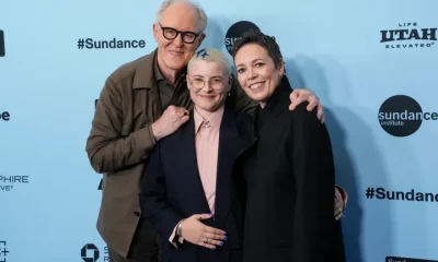 John Lithgow, Aud Mason-Hyde and Olivia Colman at the premiere of Jimpa at the Sundance Film Festival last year