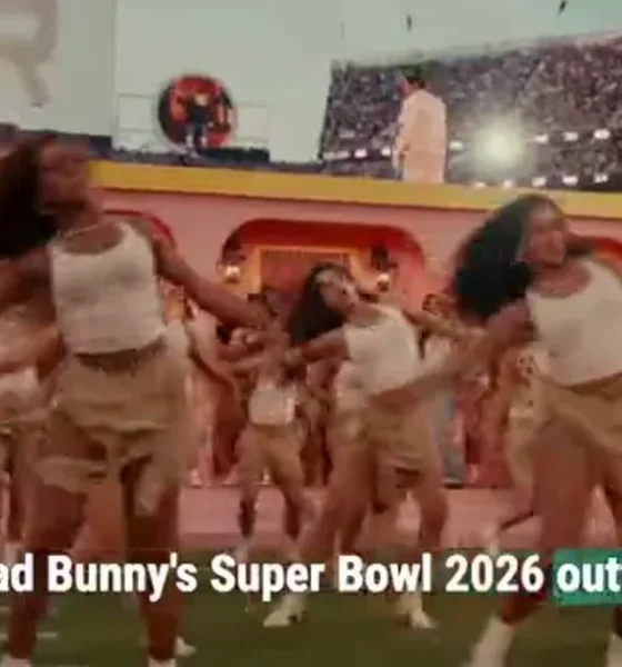 What was Bad Bunny wearing at the Super Bowl Halftime Show?