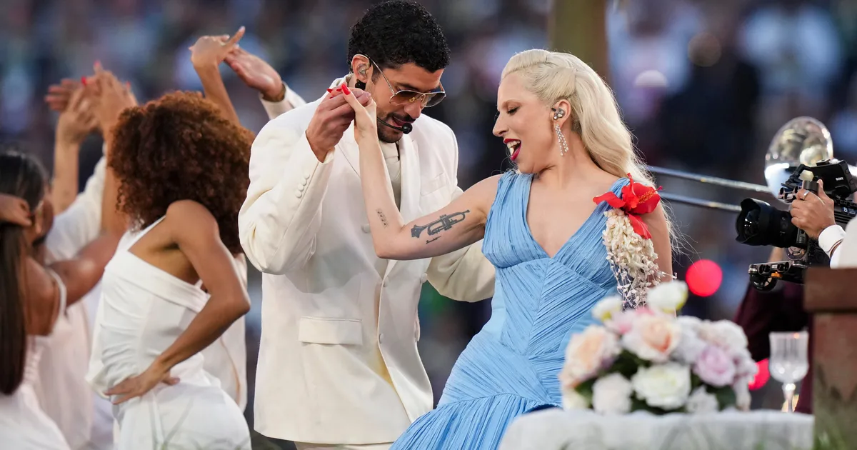 Lady Gaga Sends Love To Bad Bunny After Surprise Super Bowl Performance