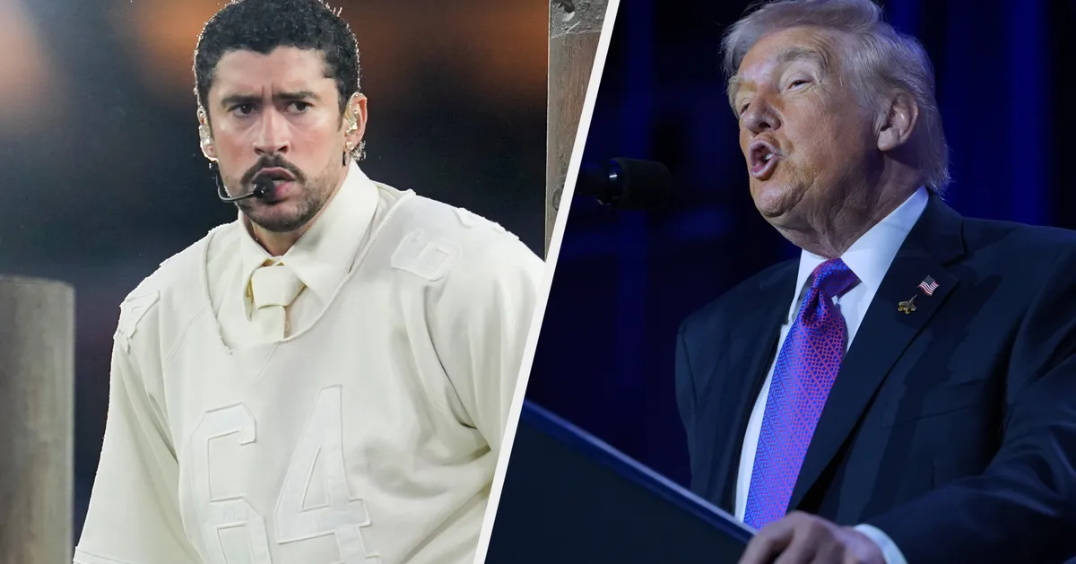 Donald Trump Watched Bad Bunny Over Kid Rock On Super Bowl Sunday, Footage Suggests