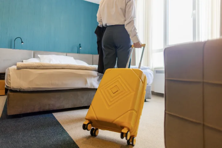 Leave your suitcase at the door or in the bathroom so you can check for bed bugs upon your arrival.