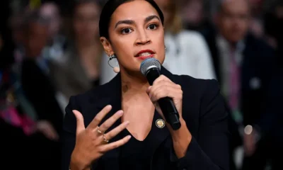 Rep. Alexandria Ocasio-Cortez on Friday at the Munich Security Conference.