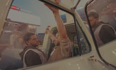 A brief shot of Dan Santiago (left) and Igor Faria (right) dancing at the 2026 Super Bowl had some right-wing critics clutching their pearls