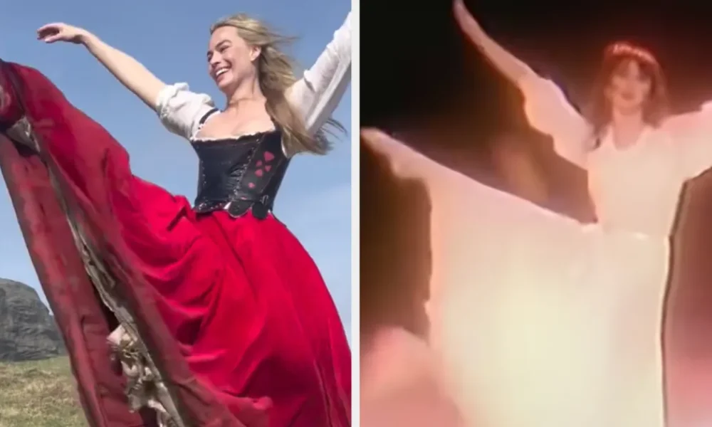 Margot Robbie Nails Kate Bush's Wuthering Heights Choreo In Behind-The-Scenes Clip