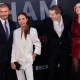 Sir David and Victoria Beckham with Brooklyn and Nicola Peltz Beckham