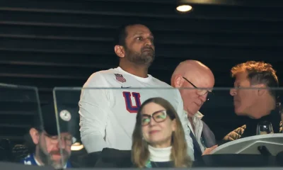 FBI Director Kash Patel looks on ahead of the men's ice hockey gold medal match between Team USA and Canada at Milano Santagiulia Ice Hockey Arena on Sunday.