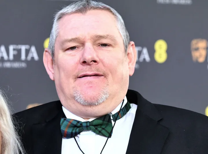 John Davidson on the Baftas red carpet on Sunday evening