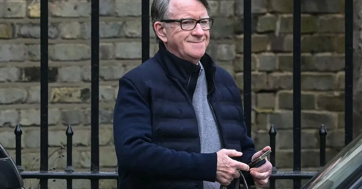Peter Mandelson Arrested Over Misconduct In Public Office