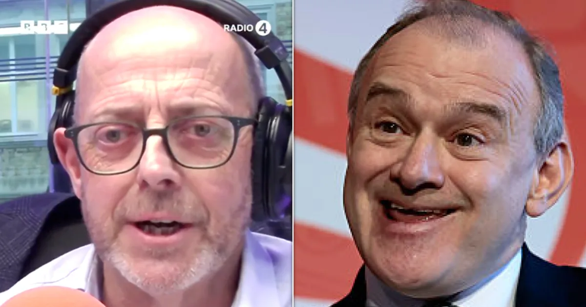 Nick Robinson Slams Ed Davey Over Past Prince Andrew Praise