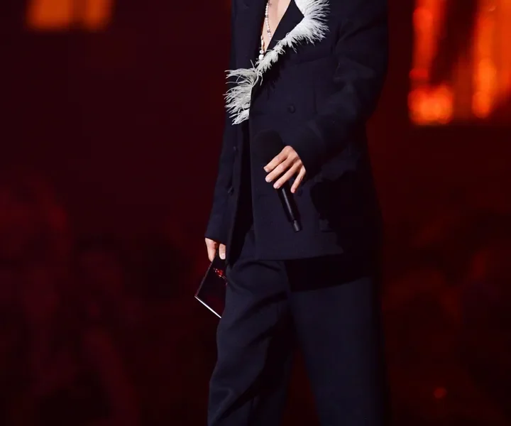 Jared Leto on stage at last year's Brit Awards