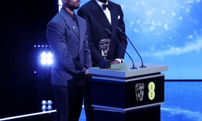 Michael B. Jordan and Delroy Lindo presenting at the 2026 Baftas