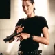 Angelina Jolie as Lara Croft in Tomb Raider